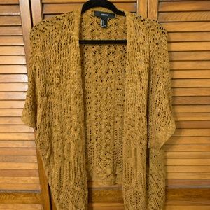 Forever 21 Small Golden Yellow Cardigan
